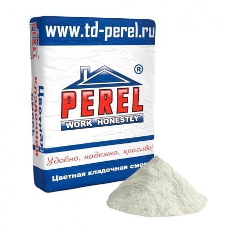 Смесь кладочная цветная Perel NL белый 0105 50 кг
