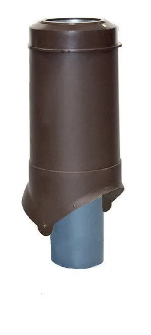 Выход канализации Pipe-VT 110/125 NEW изолированный коричневый