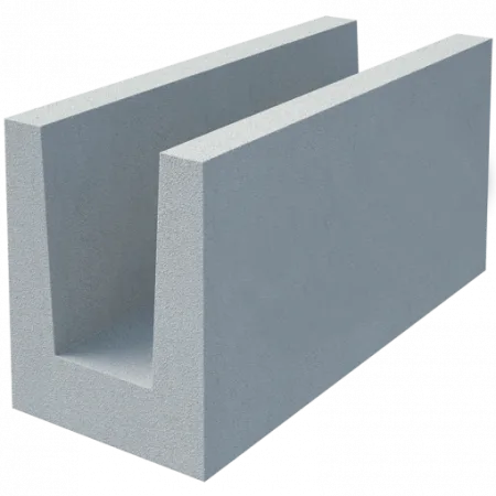 Газобетонный U-образный блок Build stone D500 500х200х250